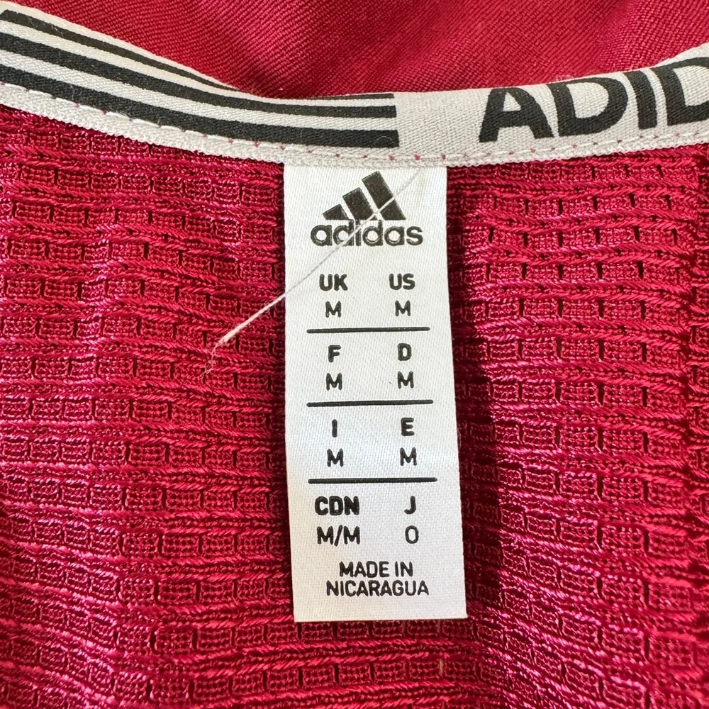 Adidas Football Practice Jersey Men's Size M Red/White NWT